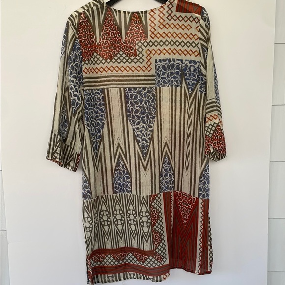 Antica Sartoria by Giacomo Cinque Swim Kaftan Dress Coverup Large - Picture 8 of 14